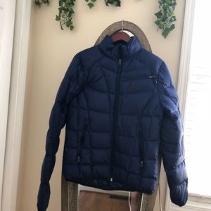 Dark blue Spyder puffer jacket